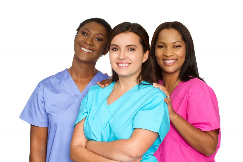 Nurses Standing & Smiling